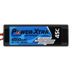 Power-Xtra PX4000WB 7.4V 2S1P 4000 mAh (45C) Li-Po باتری لیتیوم پلیمر