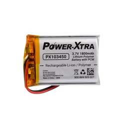 Power-Xtra PX103450 3.7V 1800 mAh Li-Polymer Pil باتری لیتیوم پلیمر