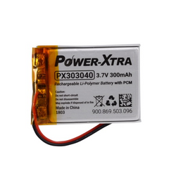 Power-Xtra PX303040 3.7V 300 mAh Li-Po باتری لیتیوم پلیمر