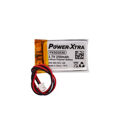Power-Xtra PX502030 3.7V 250 mAh Li-Po باتری لیتیوم پلیمربا کانکتور