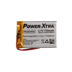 Power-Xtra PX383450 3.7V 750 mAh Li-Po باتری لیتیوم پلیمر