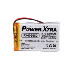 Power-Xtra PX605080 3.7V 2800 mAh Li-Po باتری لیتیوم پلیمر