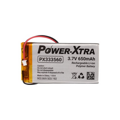 Power-Xtra PX333560 3.7V 650 mAh Li-Po باتری لیتیوم پلیمربا کانکتور