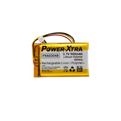 Power-Xtra PX603048 3.7V 900 mAh Li-Po باتری لیتیوم پلیمربا کانکتور