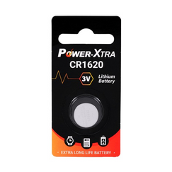 Power-Xtra CR1620 3V Lithium (Single BL) باتری دکمه ای- سکه  ای