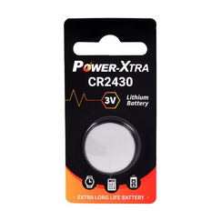 Power-Xtra CR2430 3V Lithium (Single BL) باتری دکمه ای- سکه  ای