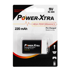 Power-Xtra 9V 220 Mah Ready to Use باتری قابل شارژ