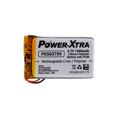 Power-Xtra PX503759 3.7V 1050 mAh Li-Polymer Battery with PCM (1.5A)