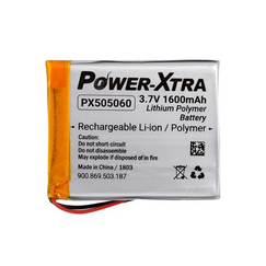Power-Xtra PX505060 3.7V 1600 mAh Li-Polymer Battery with only wire