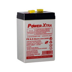 Power-Xtra 6V 4.5 Ah Quru Qurğuşun Turşu Akkumulyator