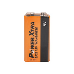Power-Xtra 6F22/9V Size Zinc Manganese Battery-with Single Shrink