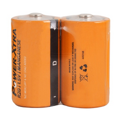 Power-Xtra R20/D Size Zinc Manganese Battery-with 2SH/SHRINK