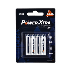 Power-Xtra LR03/AAA Size Alkaline Battery - with 4BL / BLISTER