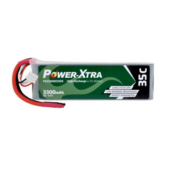 Power-Xtra PX3300XCH3S - 3S1P -11.1V 3300 mAh Li-Po Battery -35C
