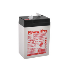 Power-Xtra PXC4.5-6 - 6V 4.5 Ah AGM VRLA Sealed Lead Acid Battery