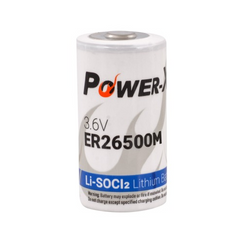 Power-Xtra 3.6V ER26500M C Size Li-SOCI2 Lithium Battery