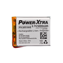 Power-Xtra PX105568 3.7V 5000 mAh Li-Polymer Battery with PCM(3.0A)
