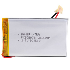Power-Xtra PX605078 3.7V 2600mAh  Li-Polymer Battery