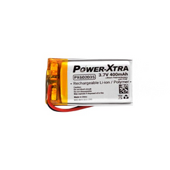Power-Xtra PX602035 - 3.7V 400 mAh Li-Polymer Battery with PCM-1.5A