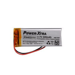 Power-Xtra PX402050 3.7V 340 mAh Li-Polymer Pil (PCM/1.5A)