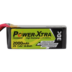 Power-Xtra PX2000HP 7.4V 2S1P 2000 mAh (30C) Li-Polymer Pil
