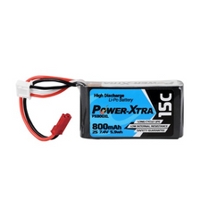 Power-Xtra PX800XL 7.4V 2S1P 800 mAh (15C) Li-Polymer Battery