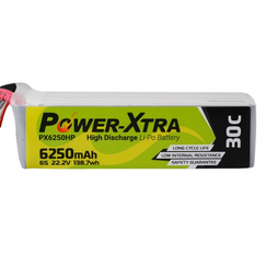 Power-Xtra PX6250HP 22.2V 6S2P 6250 mAh (30C) Li-Polymer  Battery