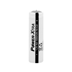 Power-Xtra 1.2V Ni-Cd AA 1000 Mah Rechargeable Battery with Pins