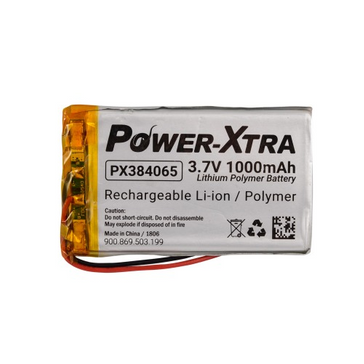 Power-Xtra PX384065 3.7V 1000mAh Li-Po باتری لیتیوم پلیمر