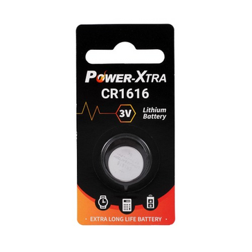 Power-Xtra CR1616 3V Lithium (Single BL) باتری دکمه ای- سکه  ای