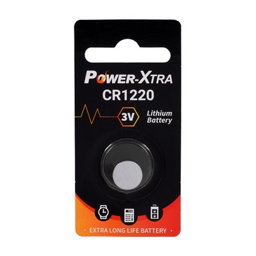 Power-Xtra CR1220 3V Lithium  (Single BL) باتری دکمه ای- سکه  ای