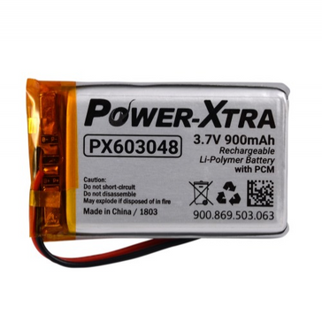 Power-Xtra PX603048 3.7V 900 mAh Li-Polymer Battery with PCM(1.5A)