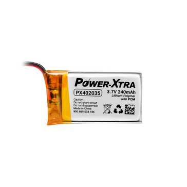Power-Xtra PX402035 3.7V 240 mAh Li-Polymer Battery with PCM (1.5A)
