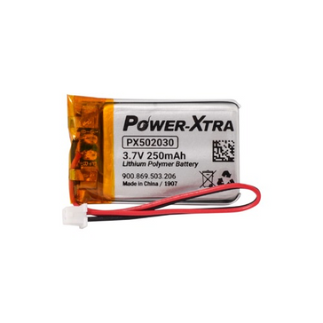 Power-Xtra PX502030 3.7V 250 mAh Li-Polymer Battery with Connector-7cm