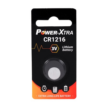 Power-Xtra CR1216 3V Lithium Batareya - təkli Blister