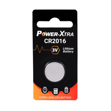Power-Xtra CR2016 3V Lithium Batareya - təkli Blister