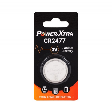 Power-Xtra CR2477 3V Lithium Batareya - təkli Blister