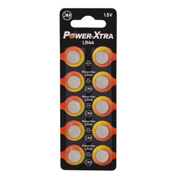 Power-Xtra LR44 Size Alkaline Battery - with 10BL / BLISTER