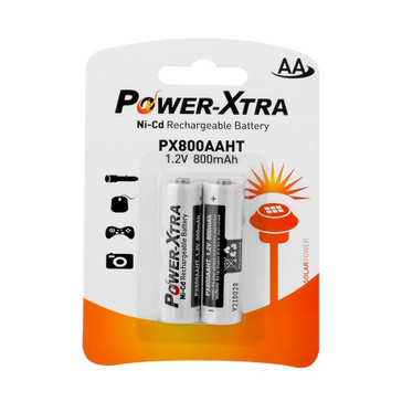Power-Xtra - 1.2V 800 Mah  - AA - Ni-Cd Battery -  2BL/BLISTER
