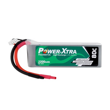 Power-Xtra PX2200XT3S - 3S1P - 11.1V 2200 mAh Li-Po Battery -80C