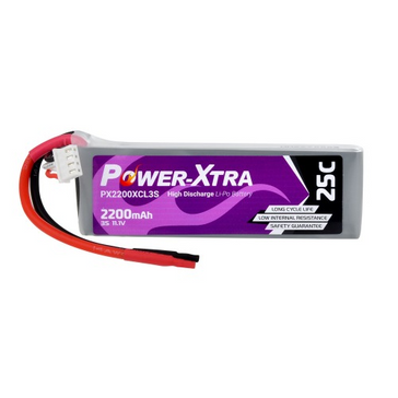 Power-Xtra PX2200XCL3S - 3S1P - 11.1V 2200 mAh Li-Po Battery -25C