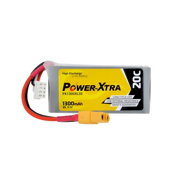 Power-Xtra PX1300XL3S - 3S1P - 11.1V 1300 mAh Li-Polymer Battery -20C