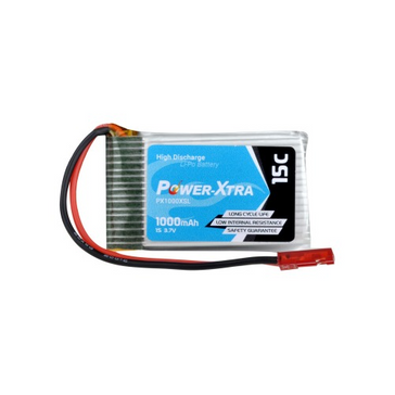 Power-Xtra PX1000XSL -1S1P- 3.7V 1000 mAh Li-Polymer Battery -15C