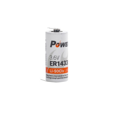 Power-Xtra 3.6V ER14335 2/3AA-3PF Size Li-SOCI2 Lithium Battery with pins