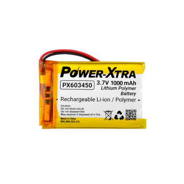 Power-Xtra PX603450 - 3.7V 1000mAh Li-Polymer Battery -BMS-1.5A