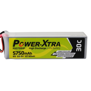 Power-Xtra PX5750HP 22.2V 6S2P 5750 mAh (30C) Li-Polymer Pil
