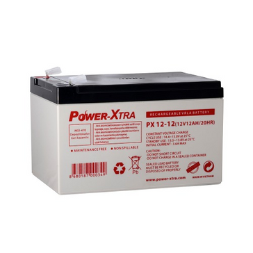 Power-Xtra 12V 12 Ah Sealed Lead Acid Battery