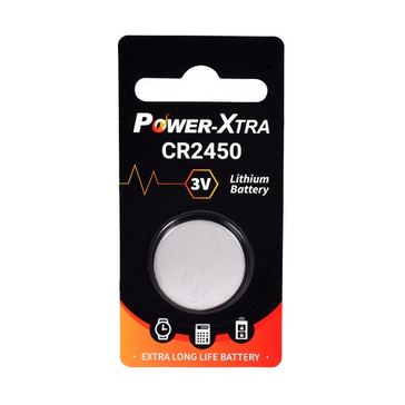 Power-Xtra CR2450 3V Lithium Battery - Single BL