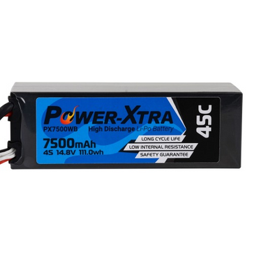 Power-Xtra PX7500WB 14.8V 4S2P 7500 mAh (45C) Li-Polymer Battery