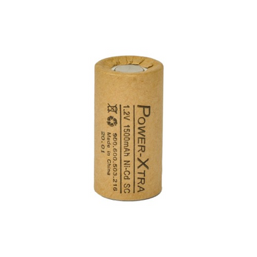 Power-Xtra 1.2V Ni-Cd SC 1500 Mah (PAPER) Rechargeable Battery